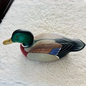 Hornick Bros. Stoney Point 1977 Wooden signed Duck Decoy size 14”x7”x6”